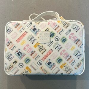 RARE tender love + carry airport tag toiletry bag